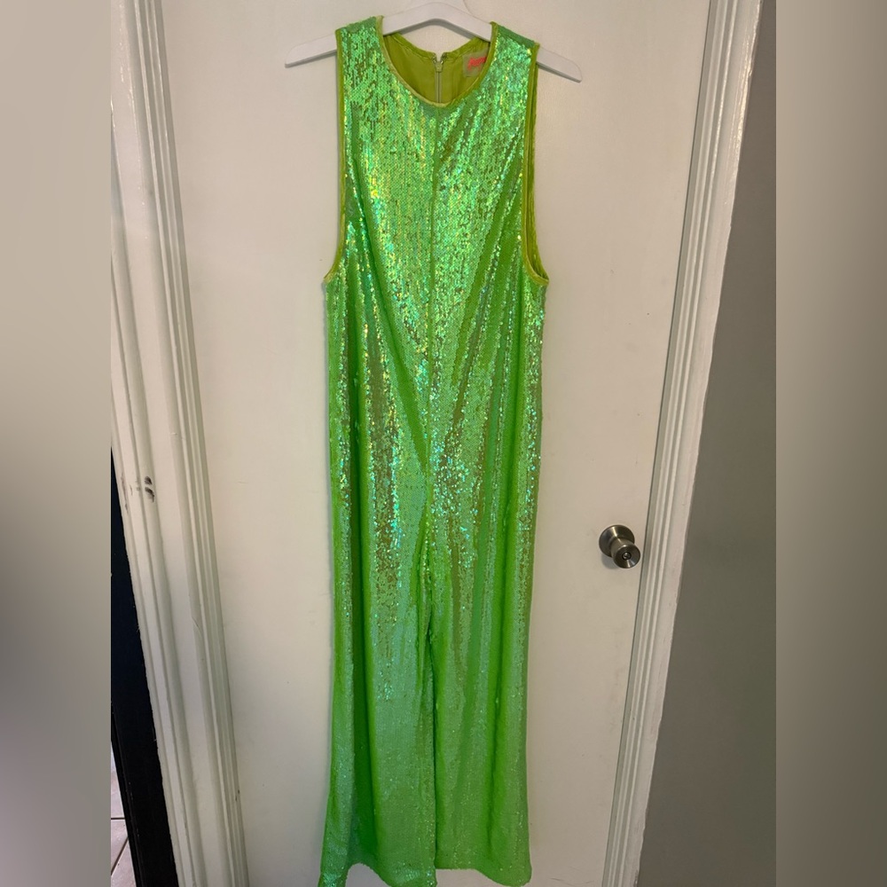 Free People Starbright Sequin Playsuit, Large